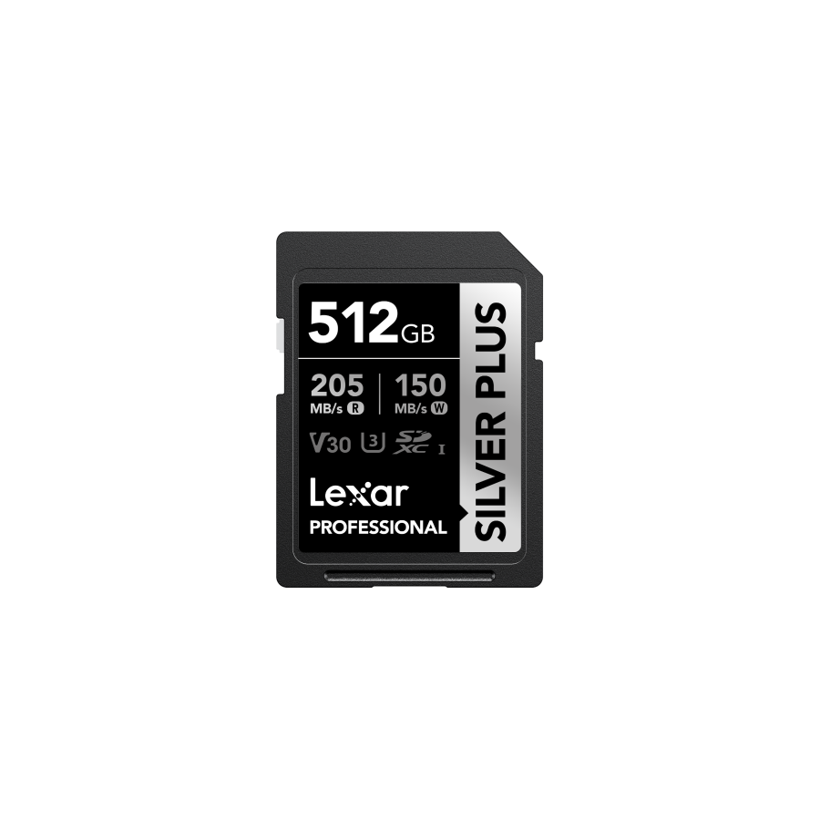 32611-Lexar Professional SILVER PLUS 512 GB SDXC UHS-I