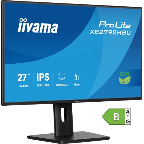 32667-MONITOR IIYAMA PROLITE XB2792HSU-B1, 68,6 CM (27"), 1080 X 1920 PIXELES, QUAD HD, LED, 3 MS, NEGRO