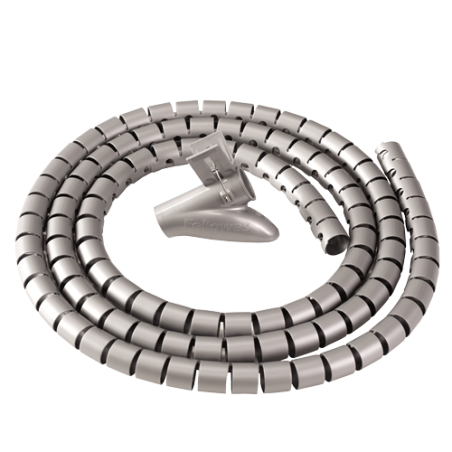 3288-ORGANIZADOR CABLES ZIP 2M PLATA FELLOWES 9929801