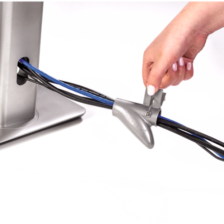 3289-ORGANIZADOR CABLES ZIP 2M PLATA FELLOWES 9929801