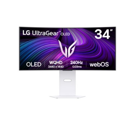 32976-MONITOR LG, 34 PULGADAS, 34GX90SA-W, 86,4 CM, 3440 X 1440 PIXELES, WIDE QUAD HD, OLED, BLANCO