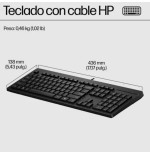 33026-HP Teclado con cable USB 125 G2