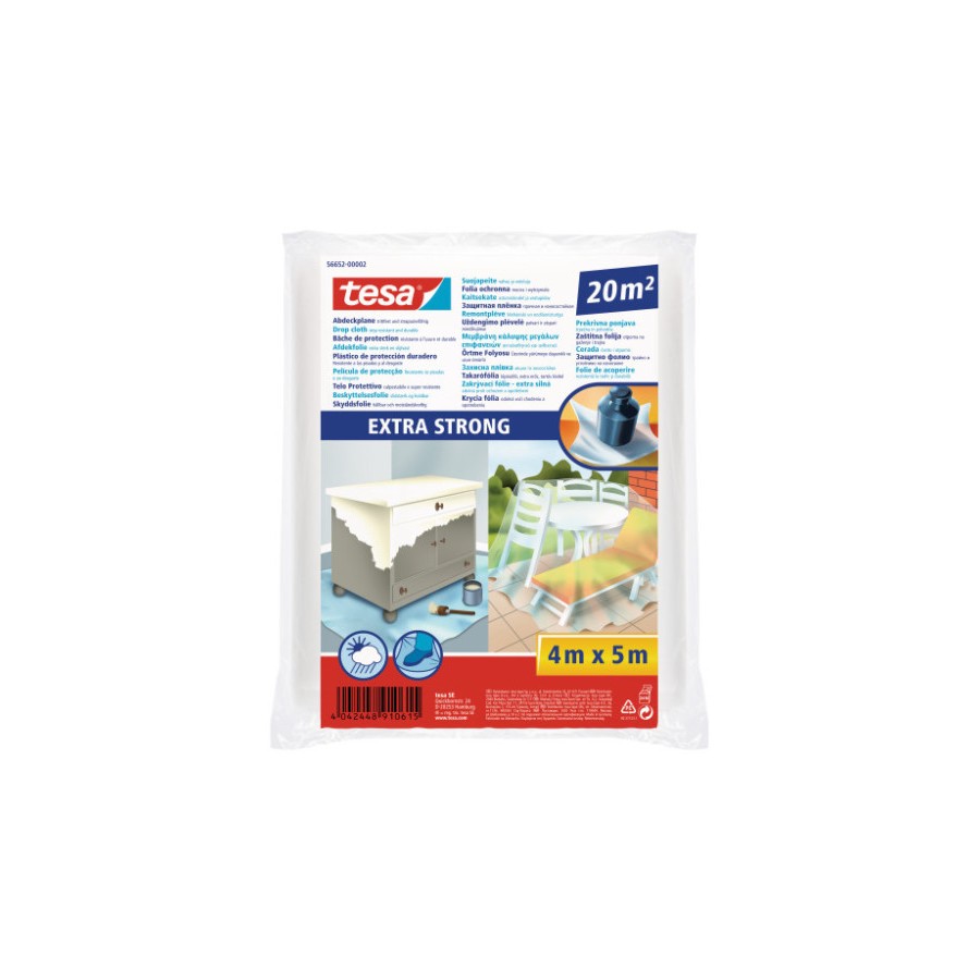 33125-LONA PROTECTORA PLASTICO 20M2 EXTRA FUERTE TESA 56652-00002-01