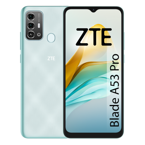 33267-ZTE BLADE A 53 PRO VERDE 4G / 6,52 HD+ / OC 1,6GHZ /64GB ROM / 13 + 2MP / 5000MAH