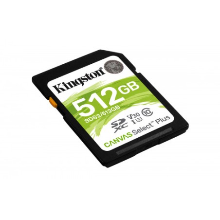 Kingston Technology Canvas Select Plus memoria flash 512 GB SDXC Clase 10 UHS-I