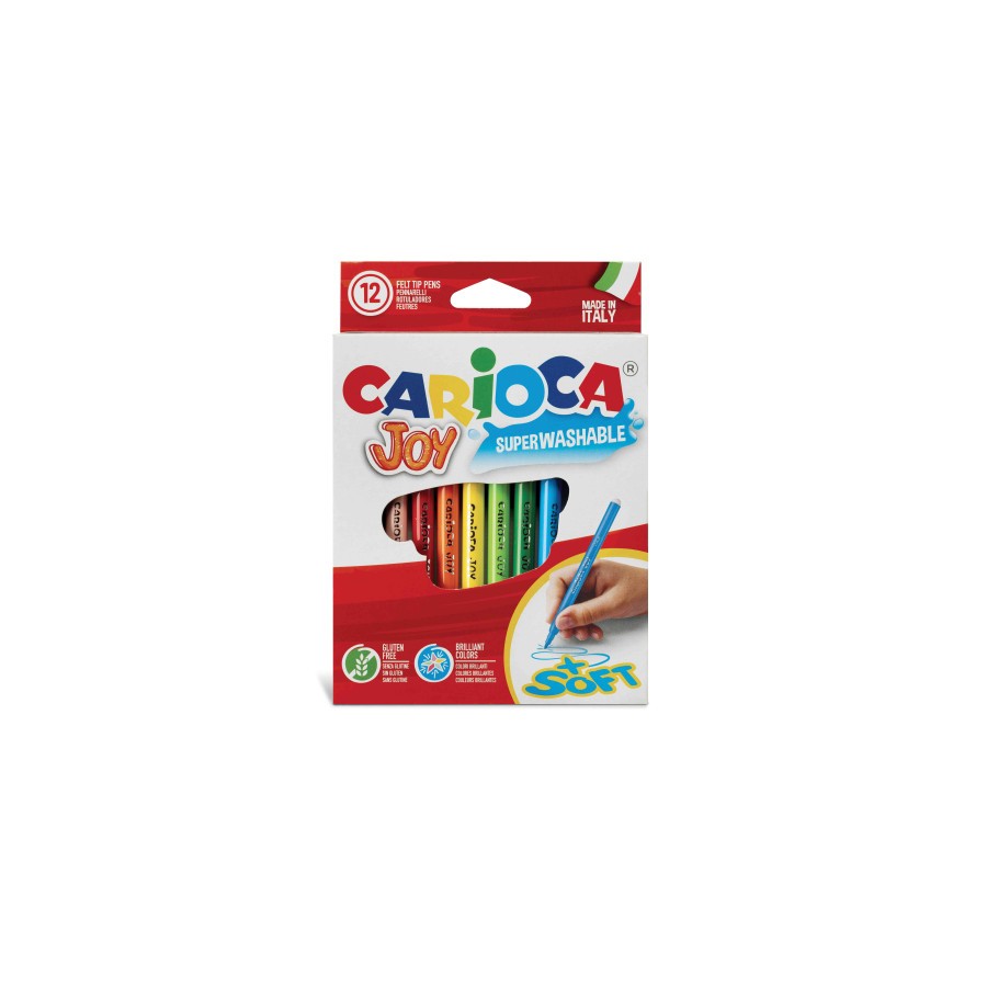 CAJA 12 ROTULADORES COLORES JOY CARIOCA 40614