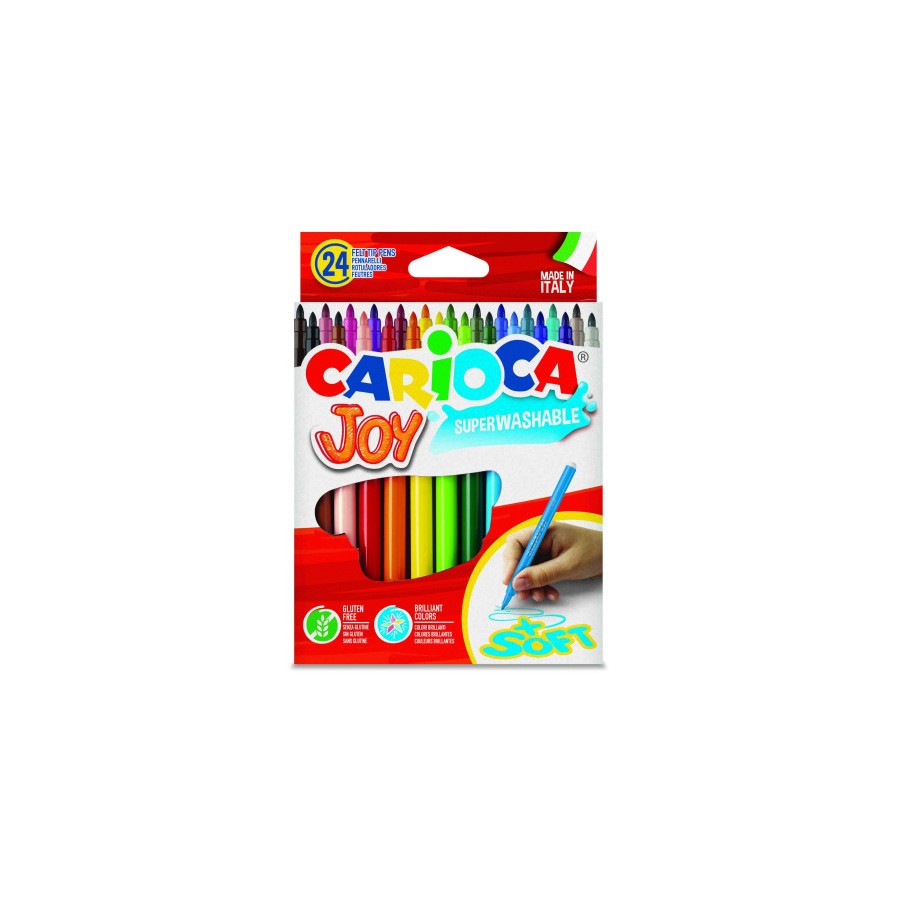 CAJA 24 ROTULADORES COLORES JOY CARIOCA 40615