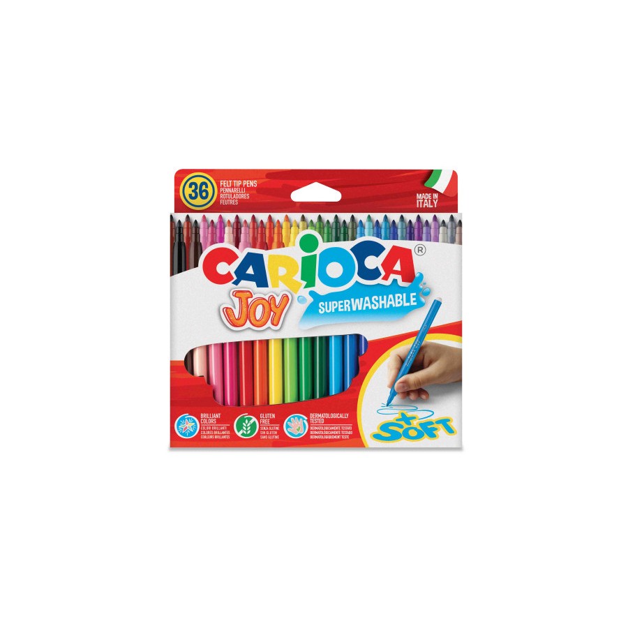 3343-CAJA 36 ROTULADORES COLORES JOY CARIOCA 40616