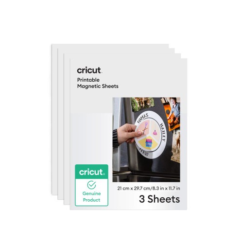 33512-CRICUT PRINTABLE MAGNET SHEETS A4 (3) WHITE