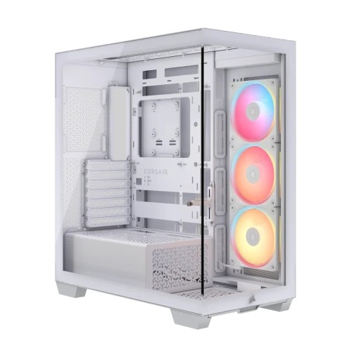 33658-Corsair Midi Tower 3500X LXR LINK TG Blanco