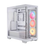 33658-Corsair Midi Tower 3500X LXR LINK TG Blanco