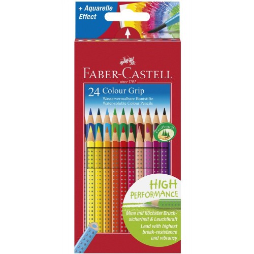3367-ESTUCHE 24 LAPICES COLOR GRIP FABER CASTELL 112424