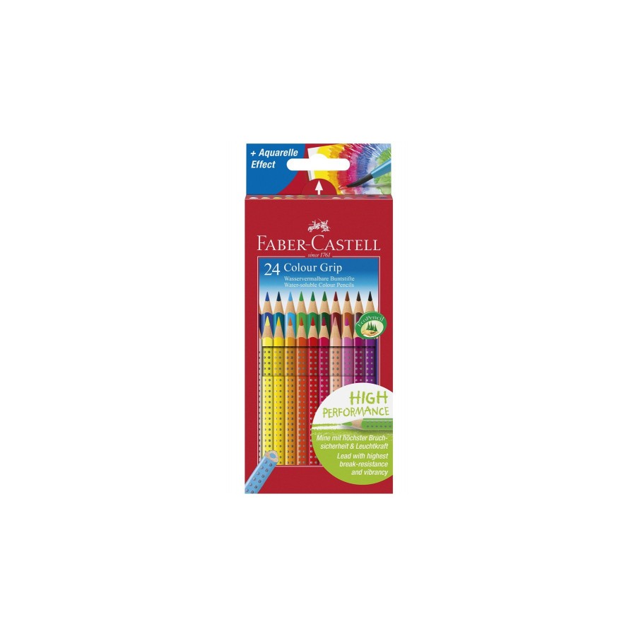 3367-ESTUCHE 24 LAPICES COLOR GRIP FABER CASTELL 112424