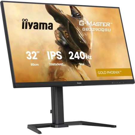 33720-MONITOR IIYAMA, 32 PULGADAS, G-MASTER GB3271QSU-B1 FAST IPS QHD 165HZ 1MS FREESYNC USB-A ALTAVOCES ALTURA AJUSTABL