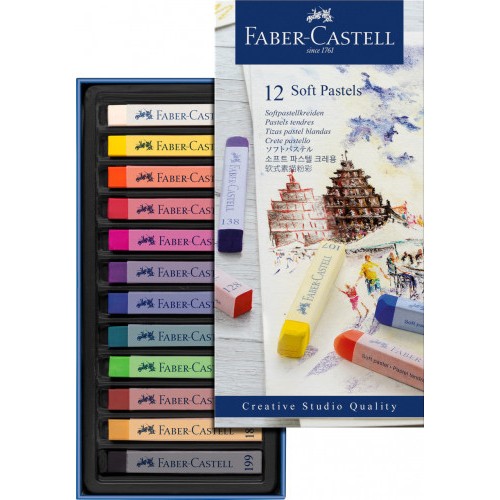 3379-ESTUCHE 12 BARRAS SOFT PASTEL FABER CASTELL 128312