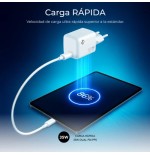 33821-SUBBLIM CARGADOR GAN 35W CHARGER USB C