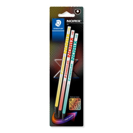 33843-BLISTER CON 3 LAPICES DE GRAFITO NORIX HB STAEDTLER 181-HBBK3