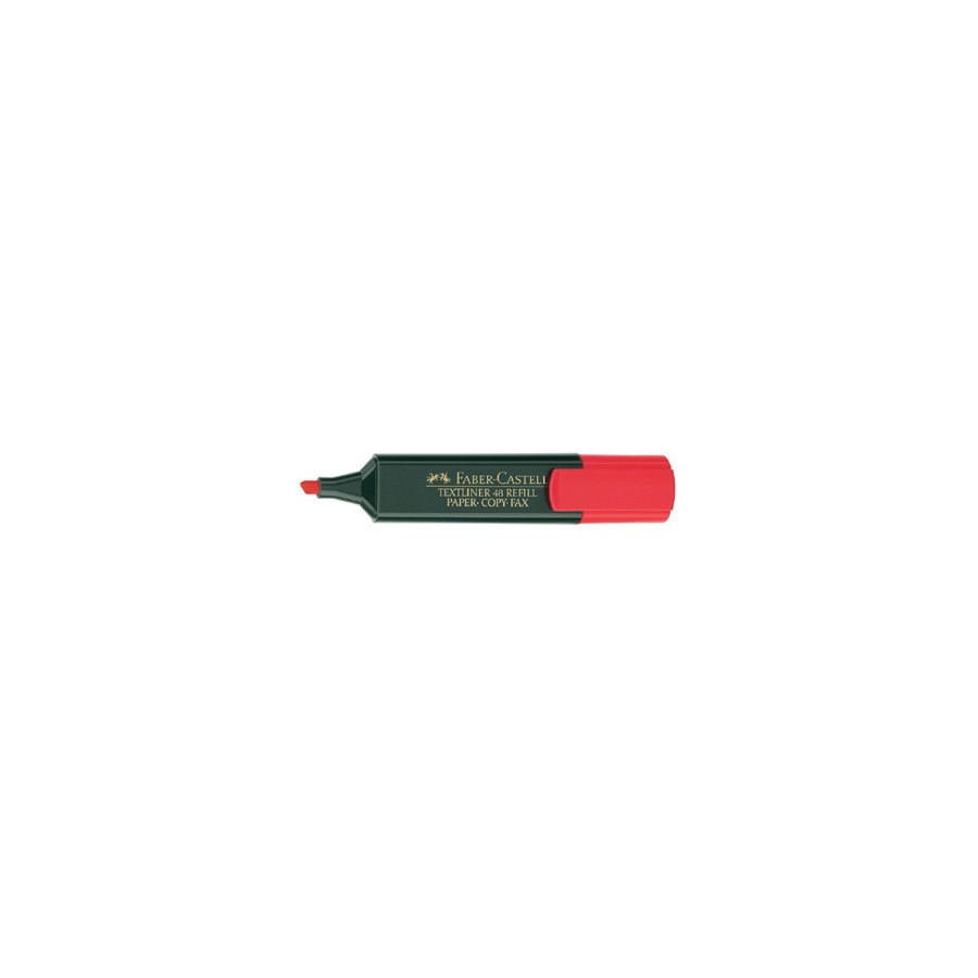 3395-MARCADOR FLUOR TEXTLINER ROJO FABER CASTELL 154821