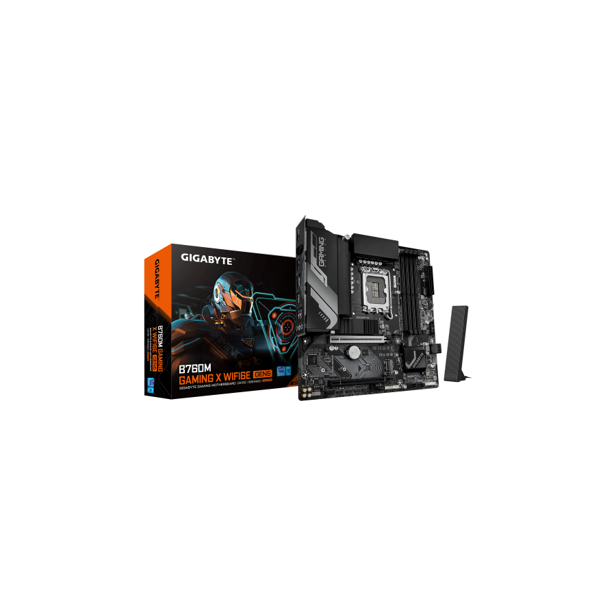 33956-PLACA GIGABYTE B760M GAMING X WF6E GEN5,INTEL,1700,B760,4DDR5,192GB,HDMI+DP,4SATA+3M.2,3USB 3.2+USB-C,2.5GB+WIFI6E