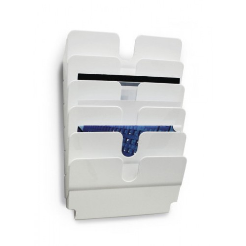 3407-DISPENSADOR PARED FLEXIPLUS 6 COMPARTIMENTOS A4 HORIZONZAL BLANCO DURABLE 1700014011