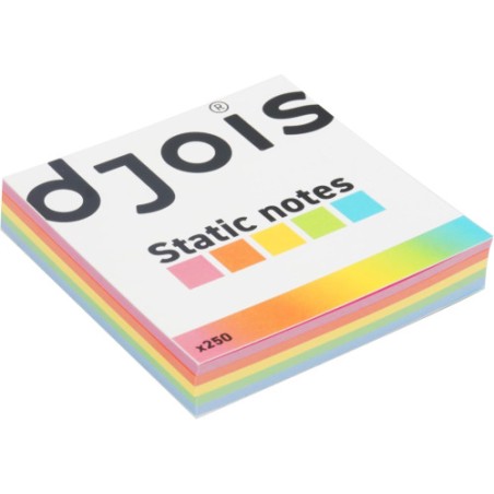 BLOC 250 NOTAS ELECTROSTATICAS (S) 75X75MM. 5 COLORES SURTIDOS TARIFOLD 200610