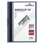 3435-DOSSIER CON CLIP 30 H A4 AZUL OSCURO DURABLE 2200-07