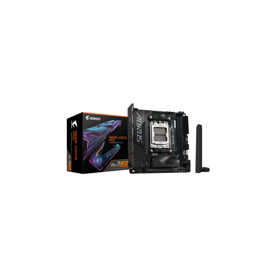 34381-GIGABYTE B850I AORUS PRO Placa Base - Compatible con procesadores AMD Ryzen Serie 9000, VRM digital de 8+2+1 fases
