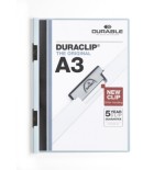 3441-DOSSIER CON CLIP 60 H A3 AZUL DURABLE 2218-06