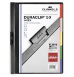 3443-DOSSIER CON CLIP ORIGINAL INDEX A4 CAPACIDAD 50H NEGRO DURABLE 2234-01