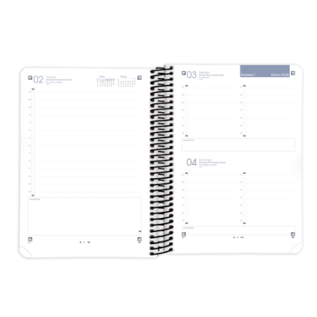 34503-AGENDA 2026 LIVE A5 15X21CM DIA PAGINA COLOR NEGRO OXFORD 400201730