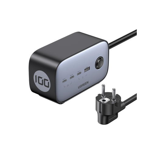 34556-Ugreen DigiNest Pro 1 salidas AC Tipo C 1,8 m 4 3680 W Negro