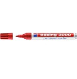 3471-MARCADOR PERMANENTE PUNTA REDONDA 1.5-3MM 3000 ROJO EDDING 3000-02
