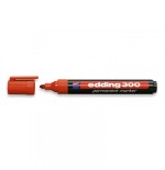 3473-MARCADOR PERMANENTE PUNTA REDONDA 1.5-3MM 300 ROJO EDDING 300-02