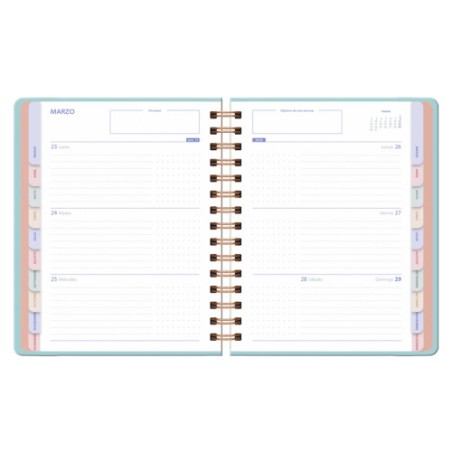 34733-AGENDA 2026 BOTANICAL ESPIRAL SEMANA VISTA 15 X 21 CM. BOUQUET DOHE 13265 - 26