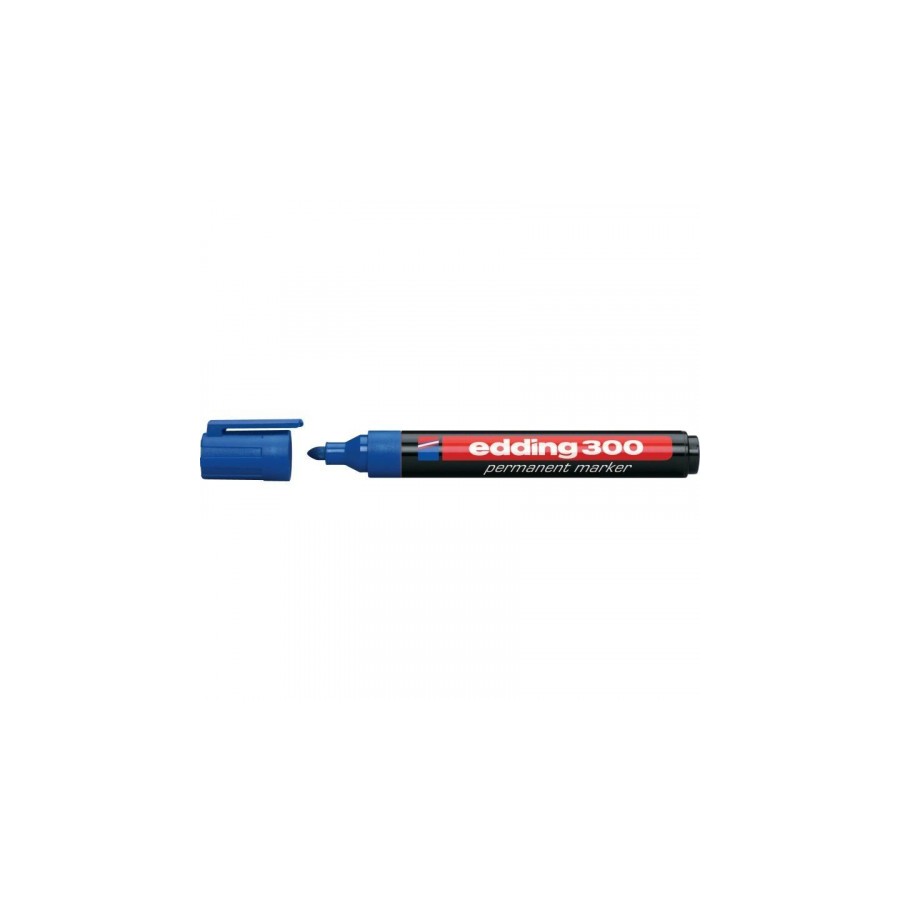 3474-MARCADOR PERMANENTE PUNTA REDONDA 1.5-3MM 300 AZUL EDDING 300-03