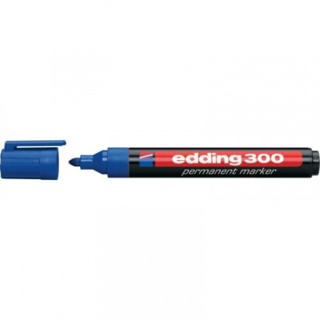 3474-MARCADOR PERMANENTE PUNTA REDONDA 1.5-3MM 300 AZUL EDDING 300-03