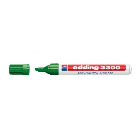 3480-MARCADOR PERMANENTE PUNTA BISELADA 1-5MM 3300 VERDE EDDING 3300-04