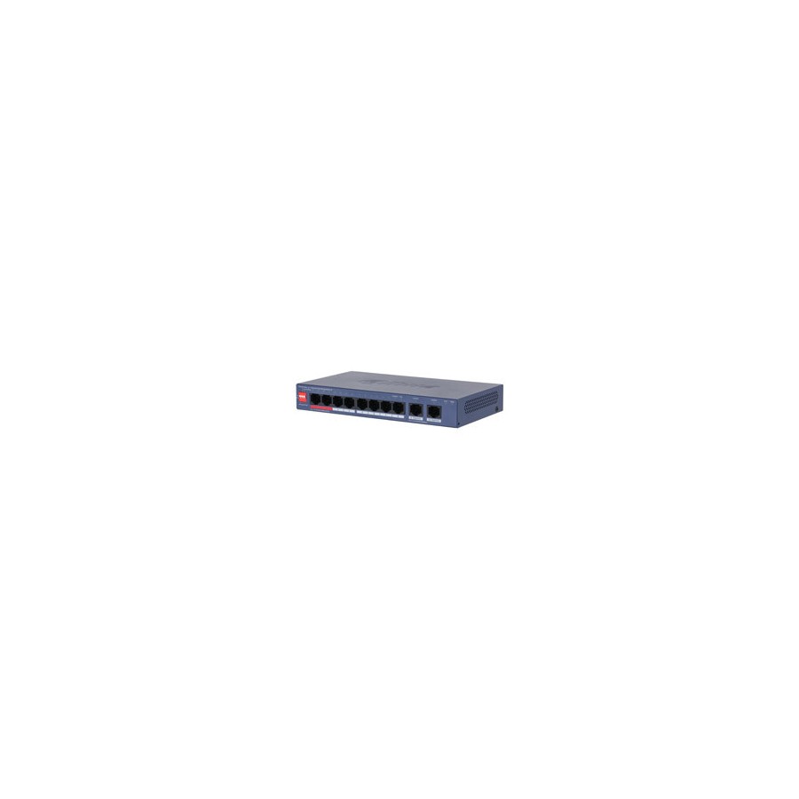 34915-(DH-CS4010-8GT-110-V2) DAHUA SWITCH 10 PUERTOS CLOUD MANAGED GIGABIT, 8 PUERTOS POE, 110W, HI-POE, L2
