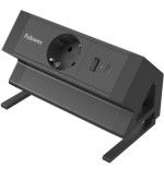 35000-REGLETA SOBREMESA 1 TOMA + USB A/C NEGRO FELLOWES 100137172