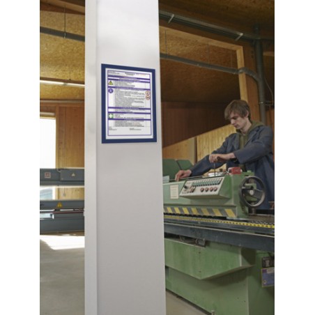 3501-BLISTER 2 MARCO AUTOADHESIVO MAGNETICO DURAFRAME A4 AZUL DURABLE 4872-07