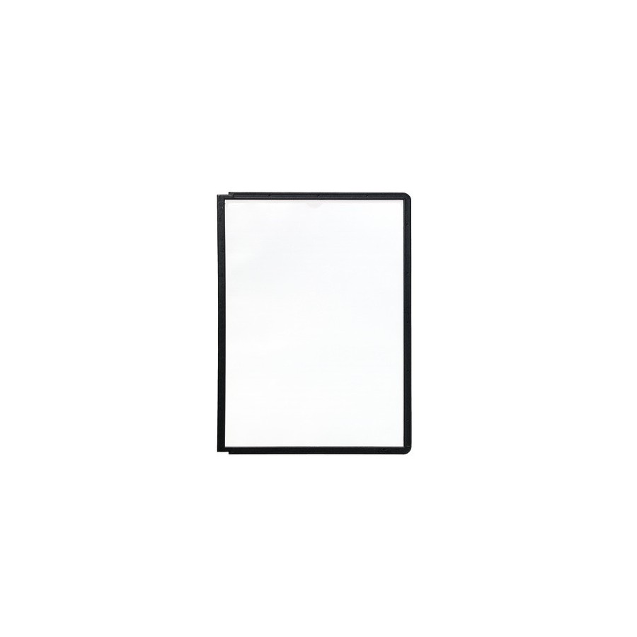 3510-FUNDA POLIPROPILENO CON MARCO COLOR MECANISMO PIVOTE A4 NEGRO DURABLE 5606-01