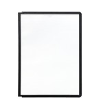 3510-FUNDA POLIPROPILENO CON MARCO COLOR MECANISMO PIVOTE A4 NEGRO DURABLE 5606-01