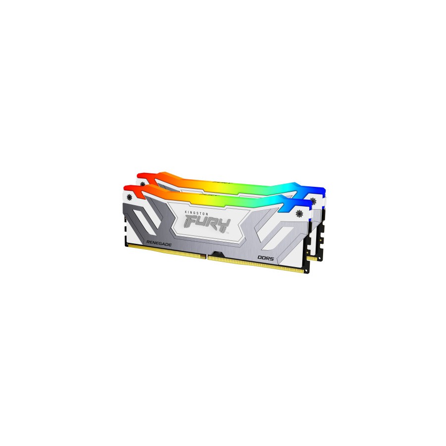 35111-MEMORIA KINGSTON 48GB 8400MT/S DDR5 CL40 CUDIMM (KIT OF 2) FURY RENEGADE RGB WHITE XMP - KF584CU40RWAK2-48