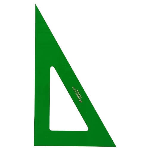 3521-CARTABON 32CM NO GRADUADA COLOR VERDE FABER CASTELL 666-32