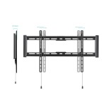 35238-TOOQ SOPORTE FIJO PARED PANTALLAS 37"-80", NEGRO