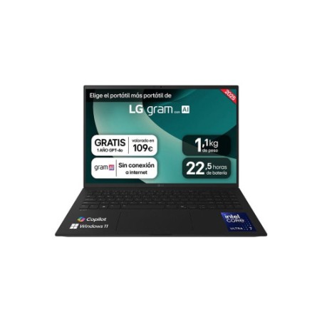 35272-PORTATIL LG GRAM,16",16Z90T, INTEL CORE ULTRA 7, 40,6 CM, 2560 X 1600 PIXELES, 32 GB, 1 TB, WINDOWS 11 HOME