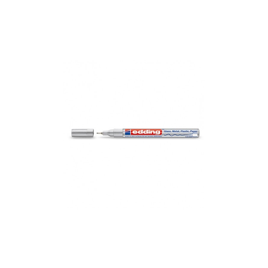 3538-MARCADOR PERMANENTE 0.8MM 780 PLATA EDDING 780-54