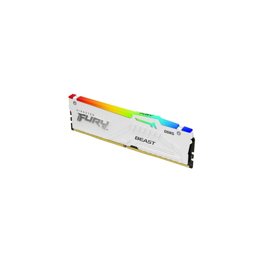 35401-MEMORIA KINGSTON 16GB 6000MT/S DDR5 CL36  FURY BEAST WHITE RGB EXPO - KF560C36BWE2A-16