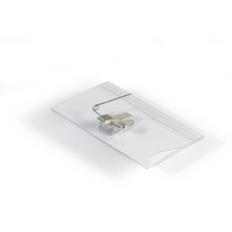 3549-CAJA DE 50 IDENTIFICADORES PINZA Y ALFILER PVC 54X90 DURABLE 8101-19