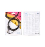 35598-TooQ Cable de Seguridad Tipo NANO con Combinacion para Portatiles 1.5 metros, Gris Oscuro